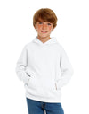 JH001J AWDis Kids Hoodie White FrontView