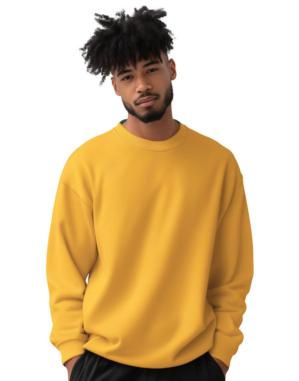 JH030 AWDis Sweatshirt in Gold Men's Front View