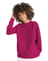 JH030 AWDis Sweatshirt in Hot Pink Women's Front View