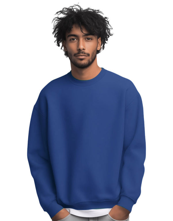 JH030 AWDis Sweatshirt in Royal Blue Men's Front View
