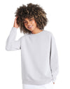 JH030 AWDis Sweatshirt in Ash Unisex Front View