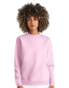 JH030 AWDis Sweatshirt in Baby Pink Women's Front View