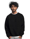 JH030 AWDis Sweatshirt in Black Smoke Men's Front View