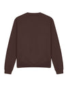 JH030 AWDis Sweatshirt in Chocolate Flat Front View