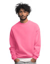JH030 AWDis Sweatshirt in Candyfloss Pink Men's Front View