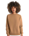 JH030 AWDis Sweatshirt in Caramel Latte Women's Front View