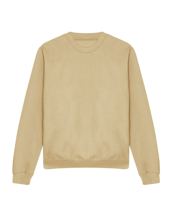 JH030 AWDis Sweatshirt in Desert Sand Flat Front View
