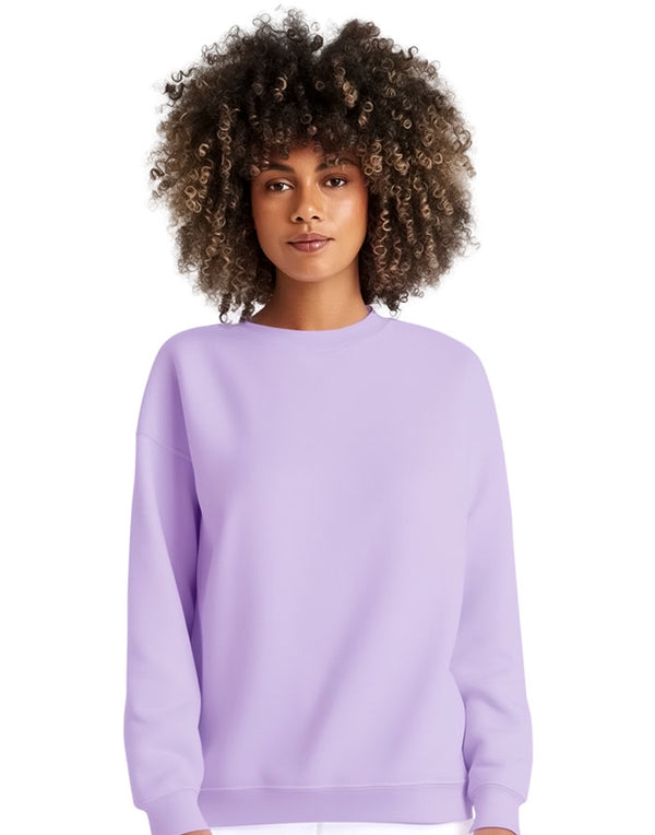 JH030 AWDis Unisex Sweatshirt in Digital Lavender Women's Front View