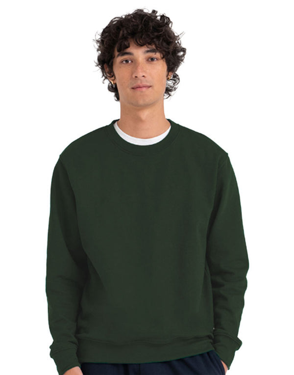 JH030 AWDis Sweatshirt in Forest Green Men's Front View