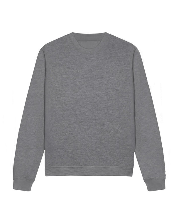 JH030 AWDis Sweatshirt in Graphite-Heather Flat Front View