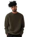 JH030 AWDis Unisex Sweatshirt in Olive Green Men's Front View