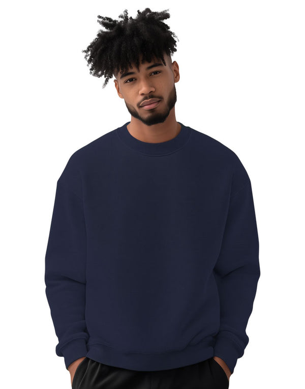 JH030 AWDis Unisex Sweatshirt in Ocfor Navy Men's Front View