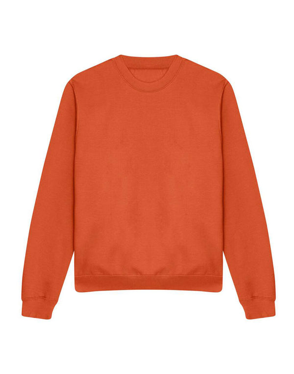 JH030 AWDis Sweatshirt in Burnt Orange Flat Front View