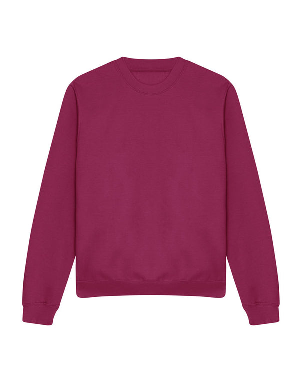 JH030 AWDis Sweatshirt in Cranberry Flat Front View