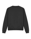 JH030 AWDis Sweatshirt in Deep Black Flat Front View