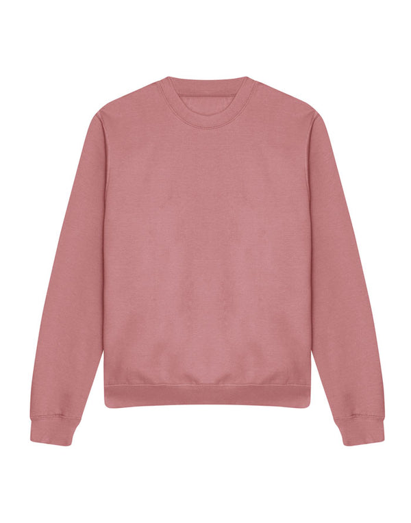 JH030 AWDis Sweatshirt in Dusty Rose Flat Front View
