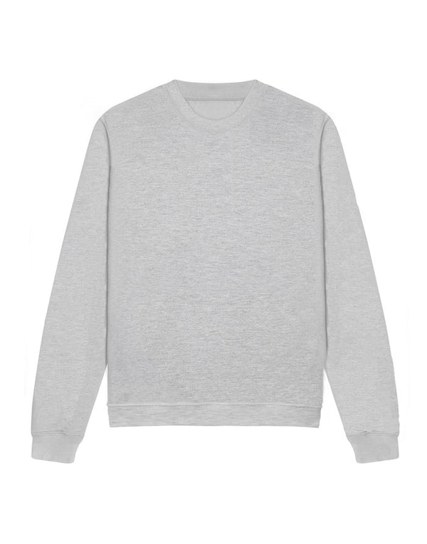 JH030 AWDis Sweatshirt in Heather Grey Flat View
