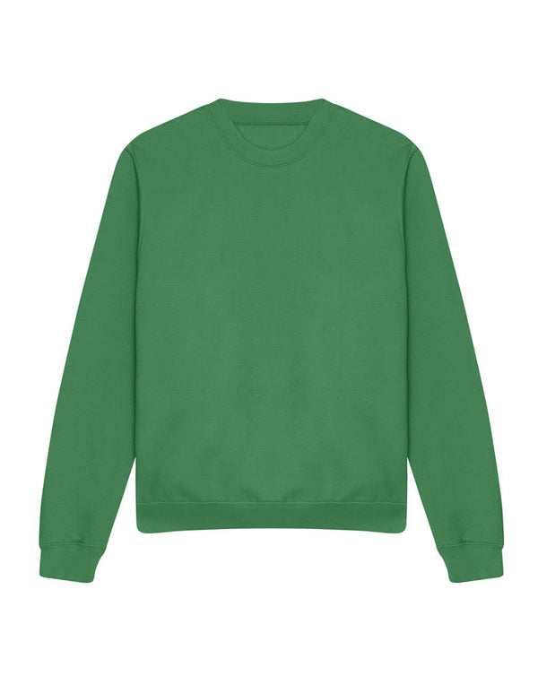 JH030 AWDis Sweatshirt in Kelly Green Flat Front View