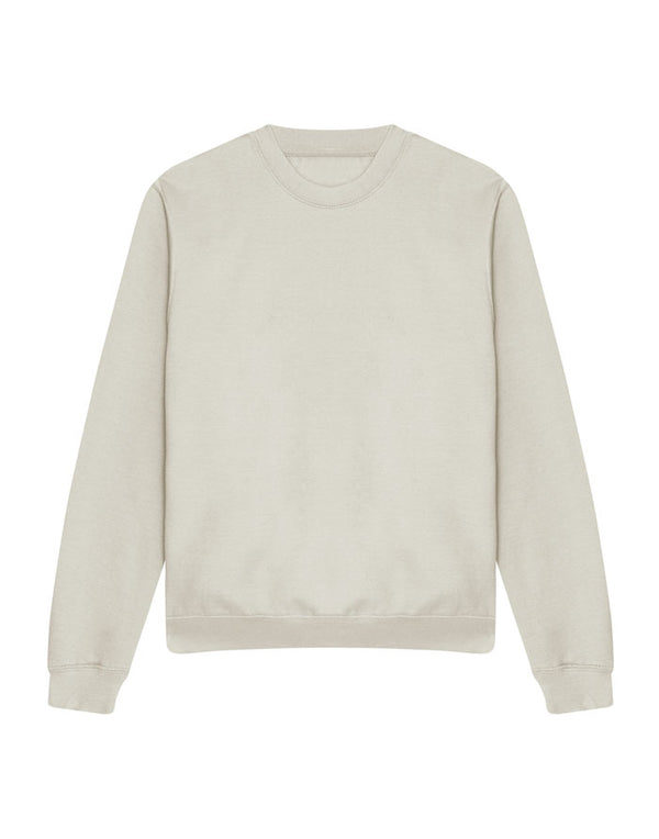 JH030 AWDis Sweatshirt in Natural Stone Flat Front View