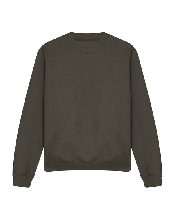 JH030 AWDis Sweatshirt in Olive Green Flat Front View
