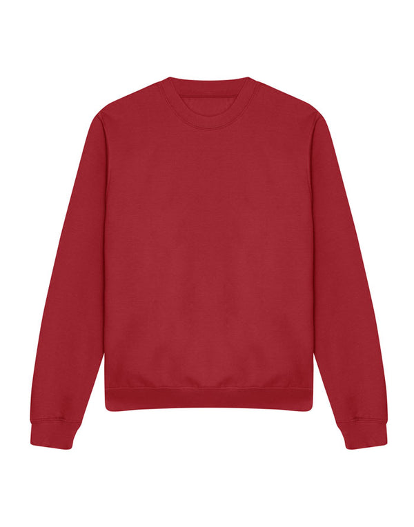JH030 AWDis Sweatshirt in Red Fire Flat View