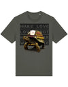 Make Love Not War Tortoise T-Shirt Flat View