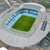Aerial view of Manchester City Top,  showing the green pitch and seating areas