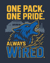 One Pack One Pride Always Wired T-Shirt Design