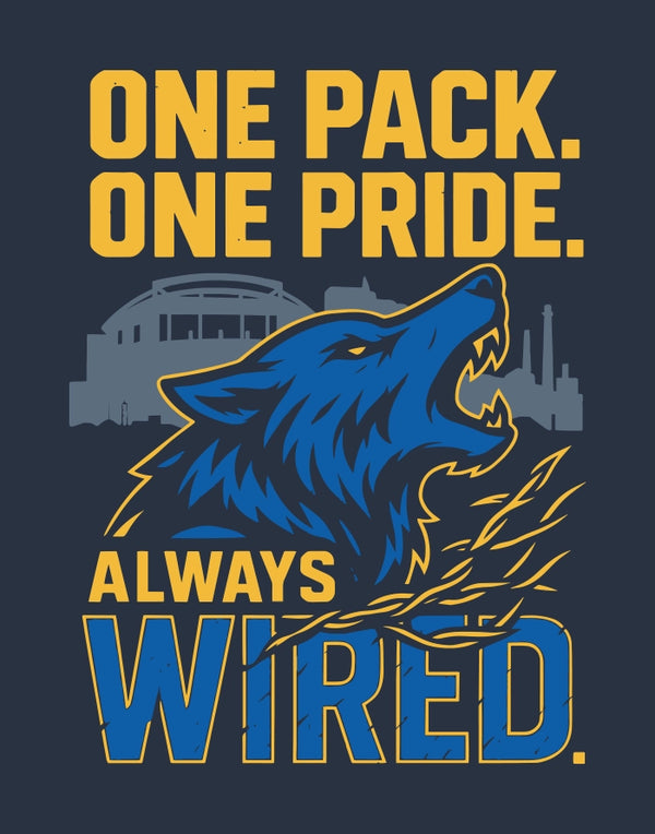 One Pack One Pride Always Wired T-Shirt Design