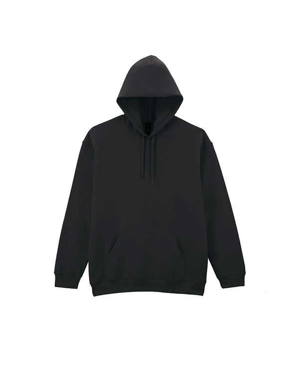 SF500 Gildan Softstyle Adult Hoodie Black Flat View