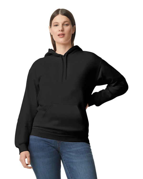 SF500 Gildan Softstyle Adult HoodieBlack Front View