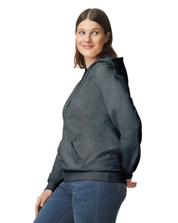 SF500 Gildan Softstyle Adult HoodieDark Heather Side View