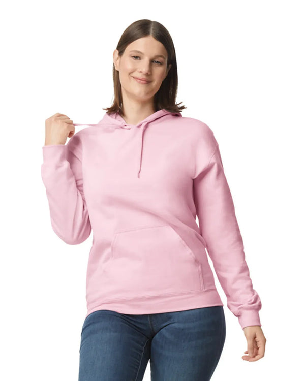 SF500 Gildan Softstyle Adult HoodieLight Pink Front View