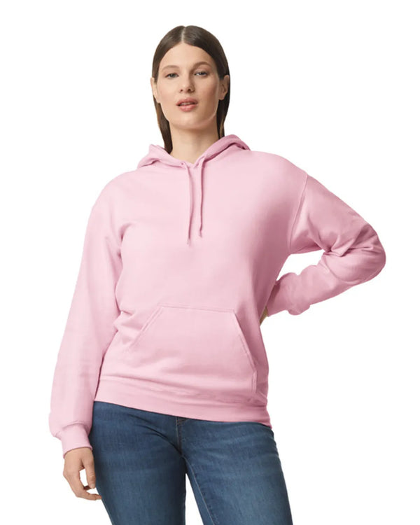 SF500 Gildan Softstyle Adult HoodieLight Pink Front View