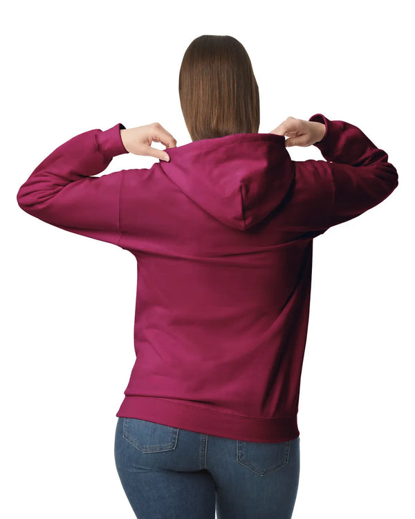 SF500 Gildan Softstyle Adult Hoodie Maroon Back View