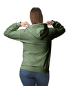 SF500 Gildan Softstyle Adult Hoodie Military Green Back View