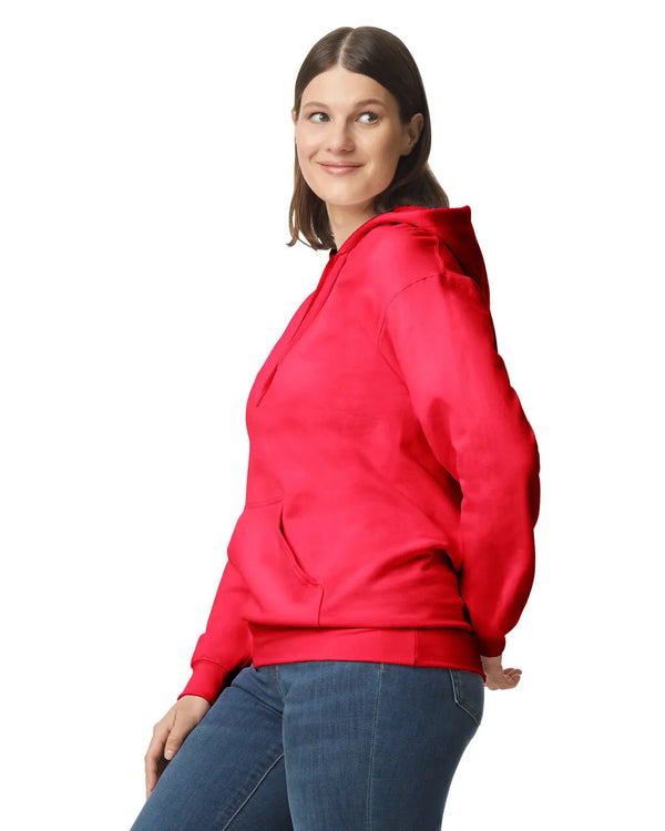 SF500 Gildan Softstyle Adult Hoodie RedSide View