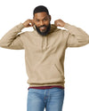 SF500 Gildan Softstyle Adult Hoodie Sand Front View