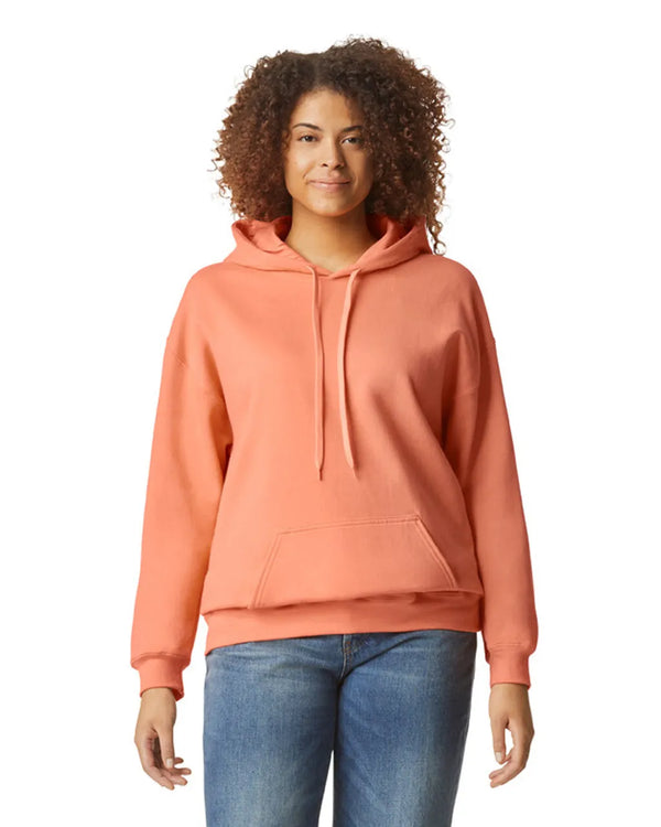 SF500 Gildan Softstyle Adult Hoodie Tangerine Front View