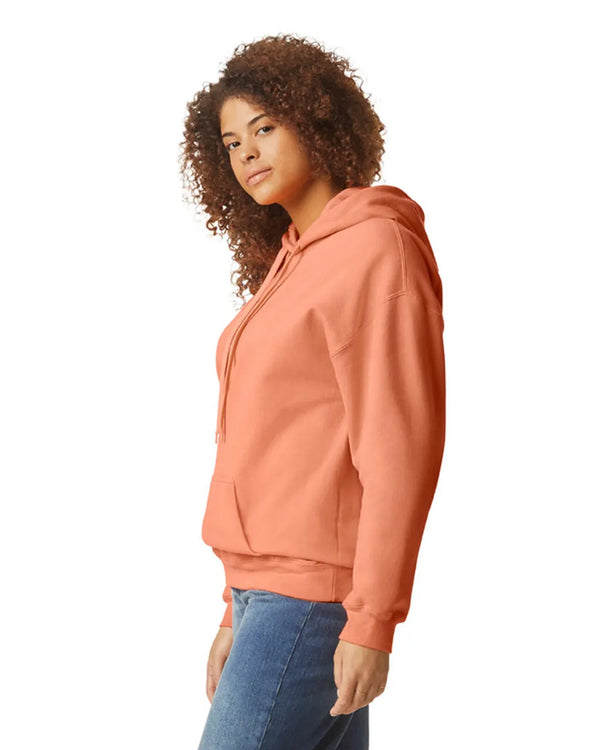 SF500 Gildan Softstyle Adult Hoodie Tangerine Side View