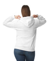 SF500 Gildan Softstyle Adult Hoodie WhiteBack View