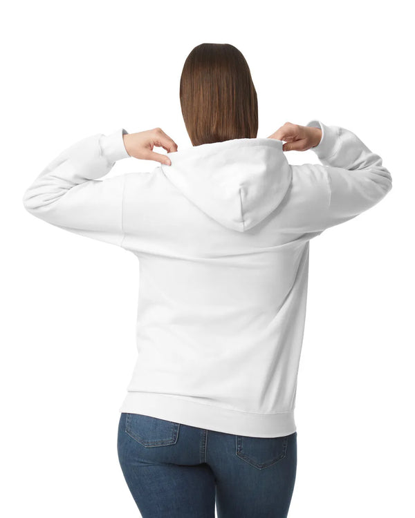 SF500 Gildan Softstyle Adult Hoodie WhiteBack View