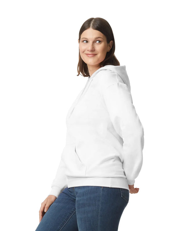 SF500 Gildan Softstyle Adult Hoodie WhiteSide View