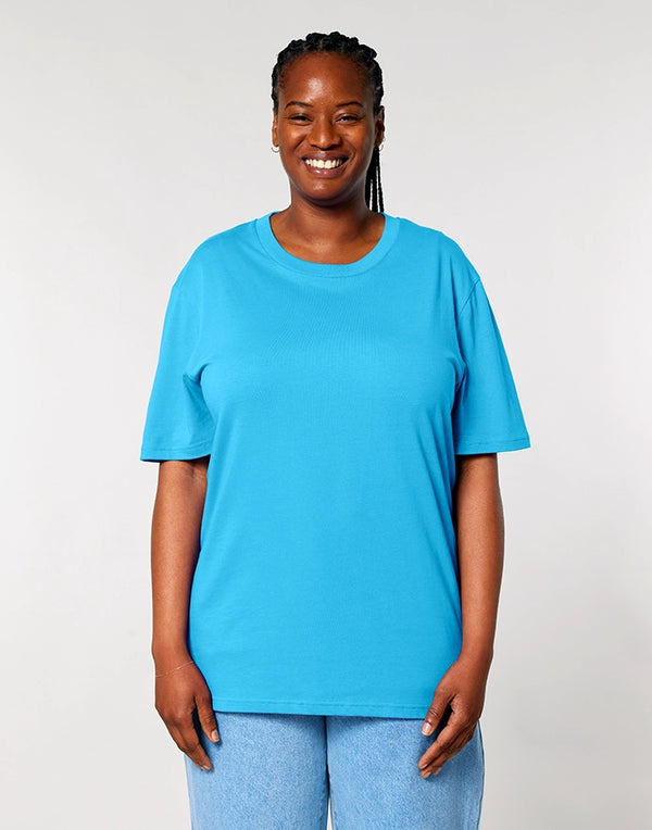 STTU169 Stanley Stella Creator 2.0 T-shirt in Aqua Blue Women's Front View