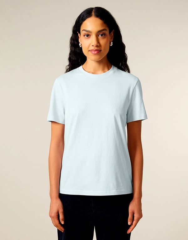 STTU169 Stanley Stella Creator 2.0 T-shirt in Blue Ice Women's Front View