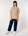 STTU169 Stanley Stella Creator 2.0 T-shirt in Desert Dust Women's Full Body Front View