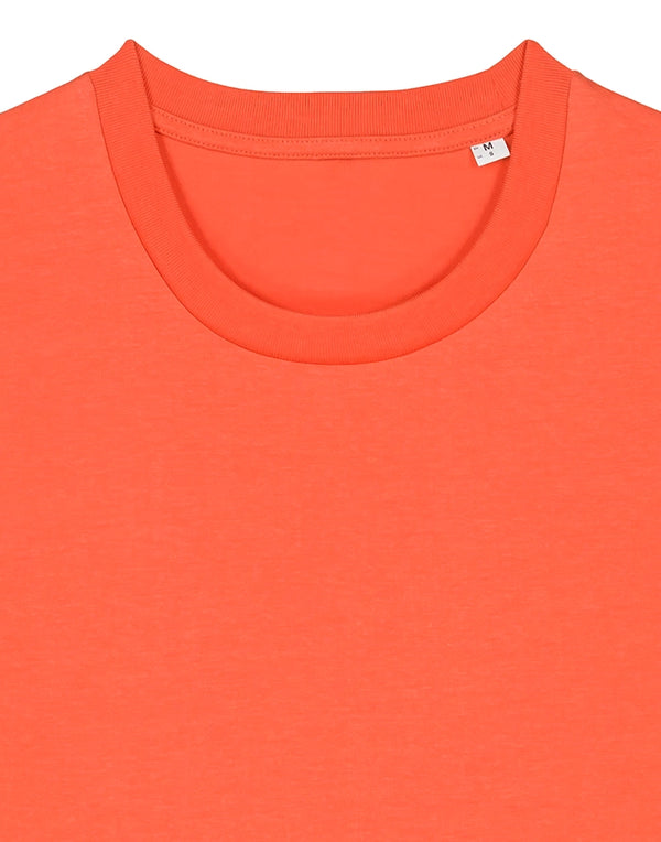 STTU169 Stanley Stella Creator 2.0 T-shirt in Fiesta Close-up Detail Front View