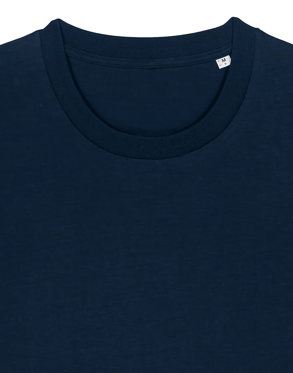 STTU169 Stanley Stella Creator 2.0 T-shirt in French Navy Close-up Detail Front View