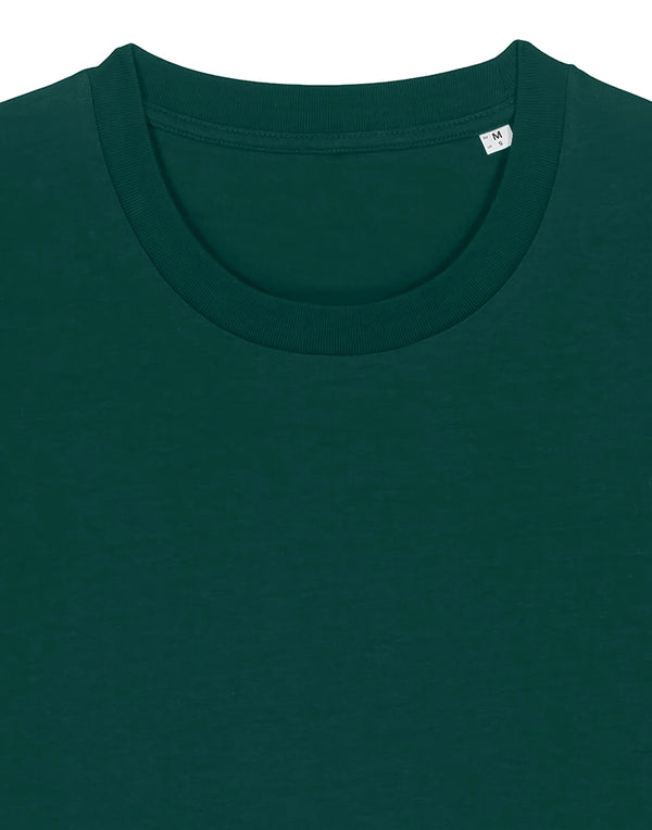 STTU169 Stanley Stella Creator 2.0 T-shirt in Glazed Green Close-up Detail Front View