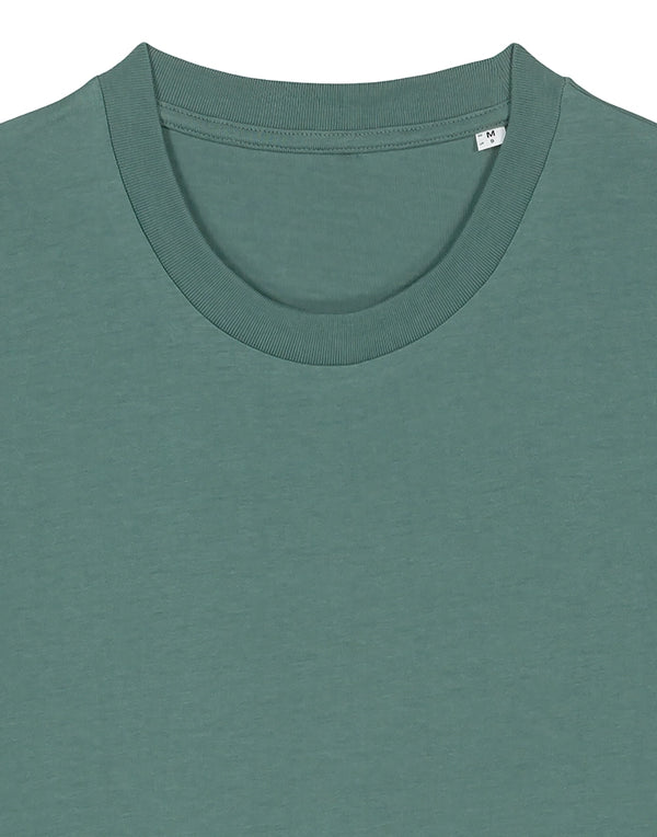 STTU169 Stanley Stella Creator 2.0 T-shirt in Green Bay Close-up Flat Front View